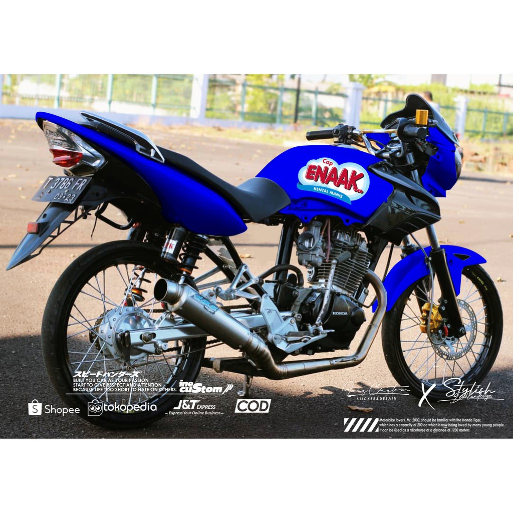 STRIPING TIGER STIKER TIGER STIKER CUSTOM LOGO