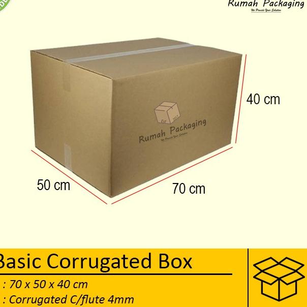 

❄ KARDUS / KARTON BOX BESAR POLOS Uk. 70x50x40 CM ✤