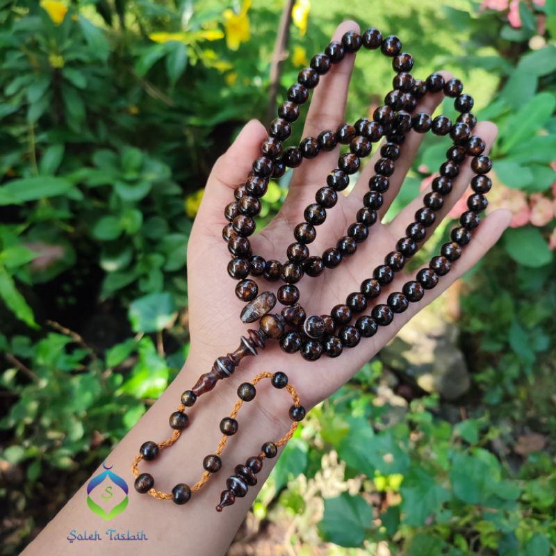 Tasbih Yuser Akar Bahar Laut Asli, Size 9mm Isi 99Butir