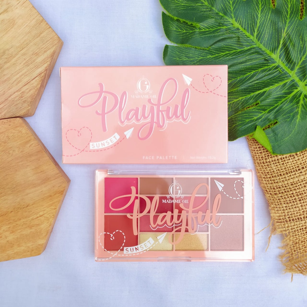 ❤️ MEMEY ❤️ MADAME GIE Playfull Face Palette | Eyeshadow Blush On Highlighter