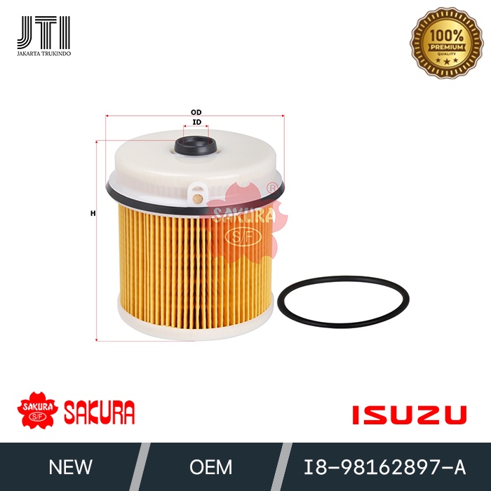 Jual FUEL FILTER SOLAR ATAS ISUZU GIGA FRR FTR FVZ I898162 897A