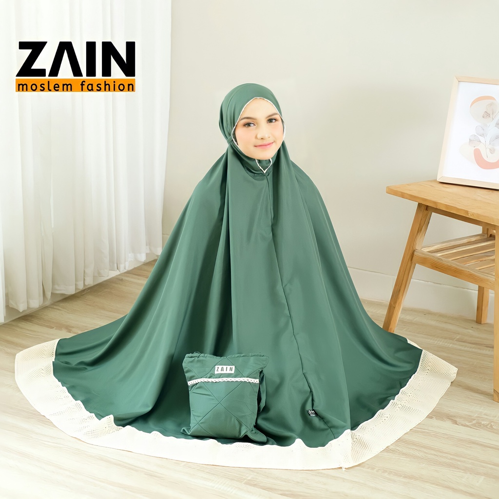 ZAIN - Mukena Dewasa Polos Katun Premium Jumbo Dewasa