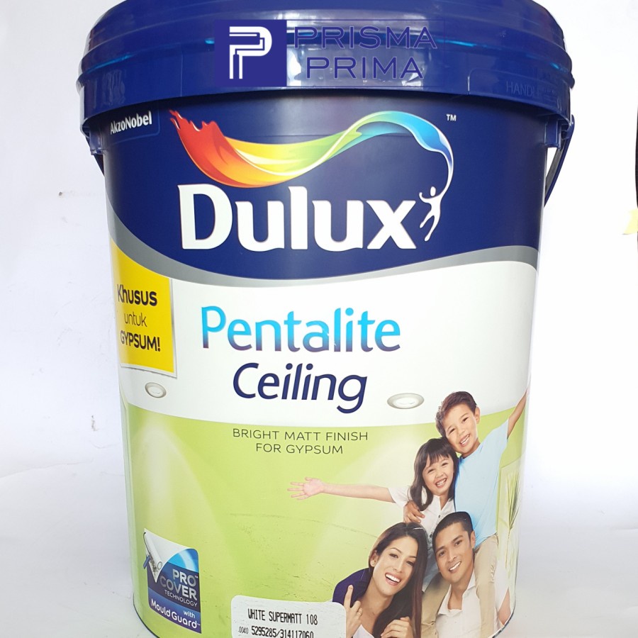 Jual Cat Plafond Gypsum Dulux Pentalite Ceiling Putih Pail Shopee Indonesia 7446