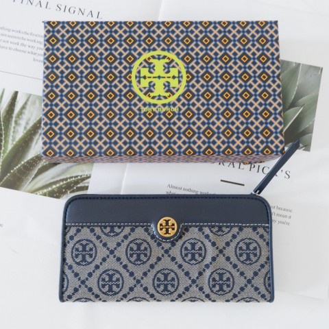 DOMPET WANITA TORY BURCH T MONOGRAM ZIP SLIM WALLET