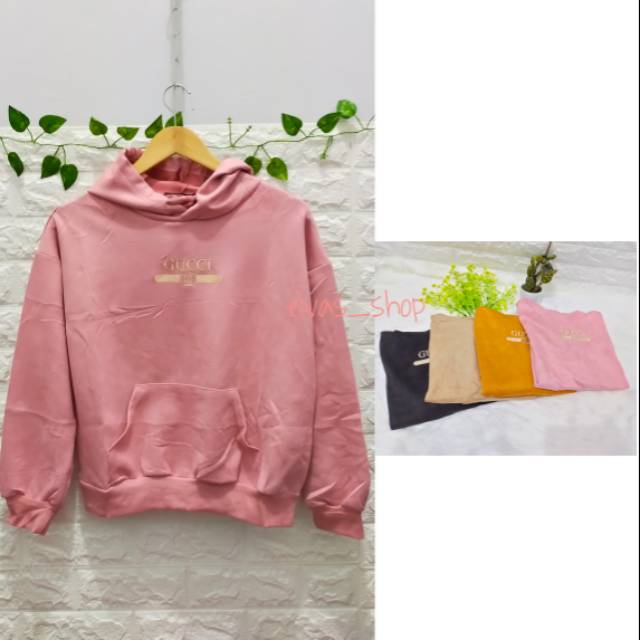 Sweater GUCCI Import/ Hoodie Wanita Import/ Atasan Jaket Wanita Halus Lembut Import
