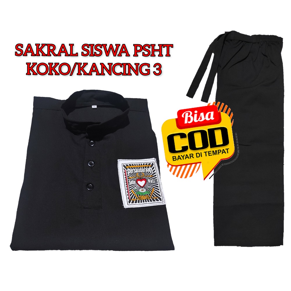 SAKRAL SISWA PSHT KANCING-SAKRAL PSHT SISWA-SAKRAL SISWA PSHT MURAH-BAJU LATIHAN PSHT-BAJU SISWA PSH