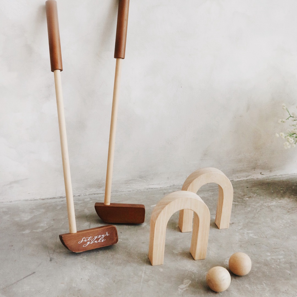 Lettering and Life Golf Set Stick Golf Mainan Golf Anak Kids Activity set Mainan Outdoor Anak