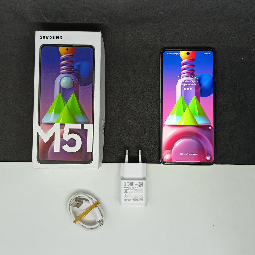 Samsung Galaxy M51 RAM 8/128 GB hp second murah