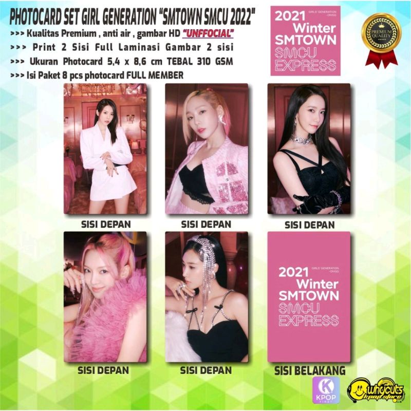 PHOTOCARD SET PC PREMIUM GIRL GENERATION // SEASON GREETING