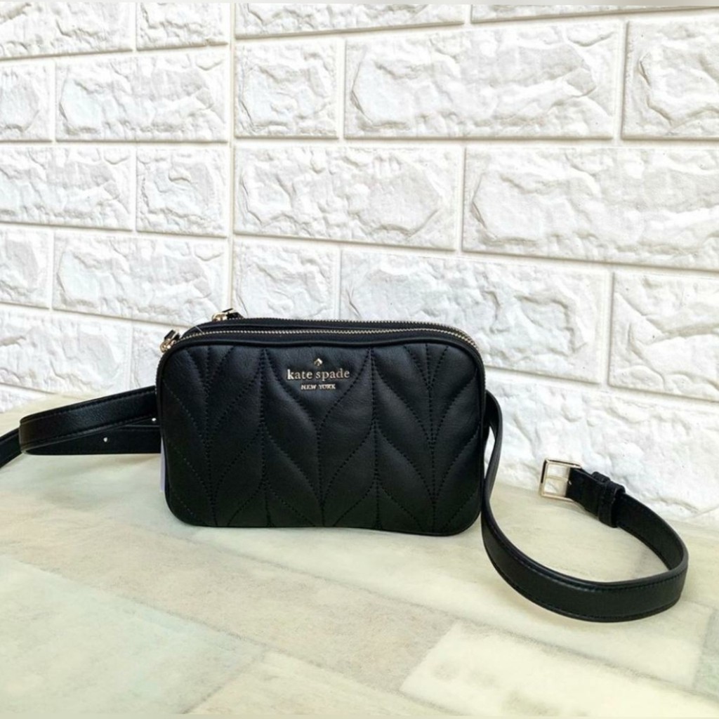 briar lane quilted double zip belt bag