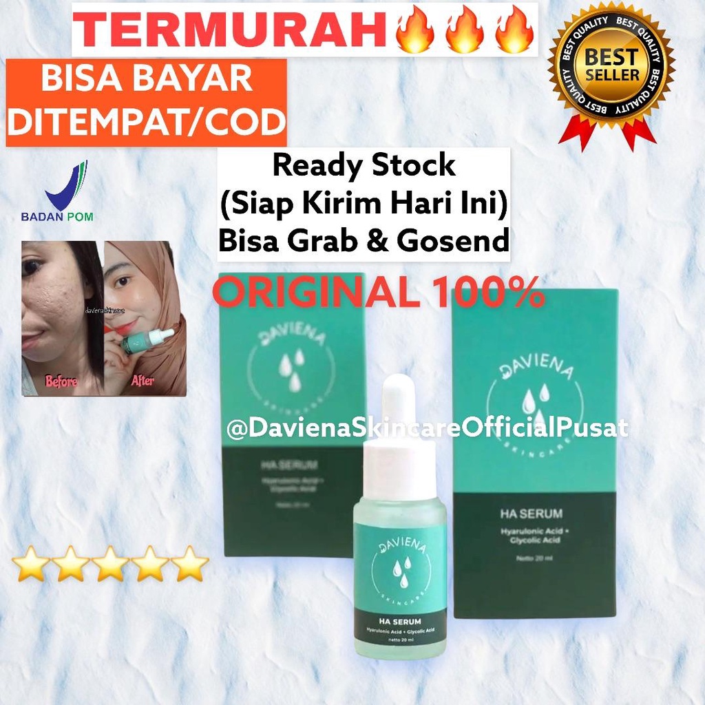 TERLARIS TERMURAH SERUM BOPENG DAVIENA SKINCARE | SERUM HA DAVIENASKINCARE | DAVIENA Davina ASLI 100
