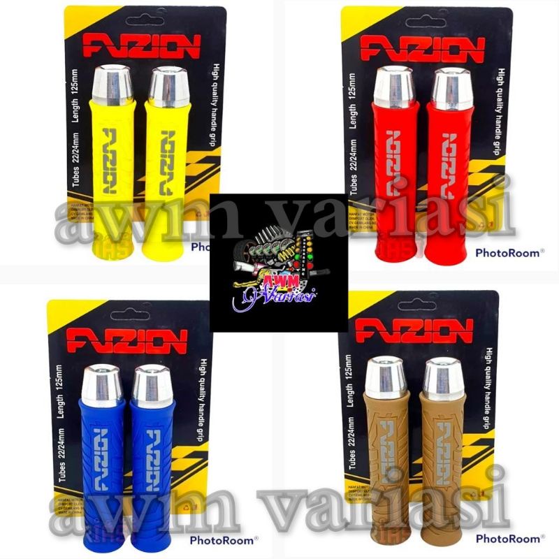 HANDGRIP GRIP FUZION FULL WARNA PLUS JALU STANG PCX UNTUK SEMUA MOTOR/UNIVERSAL