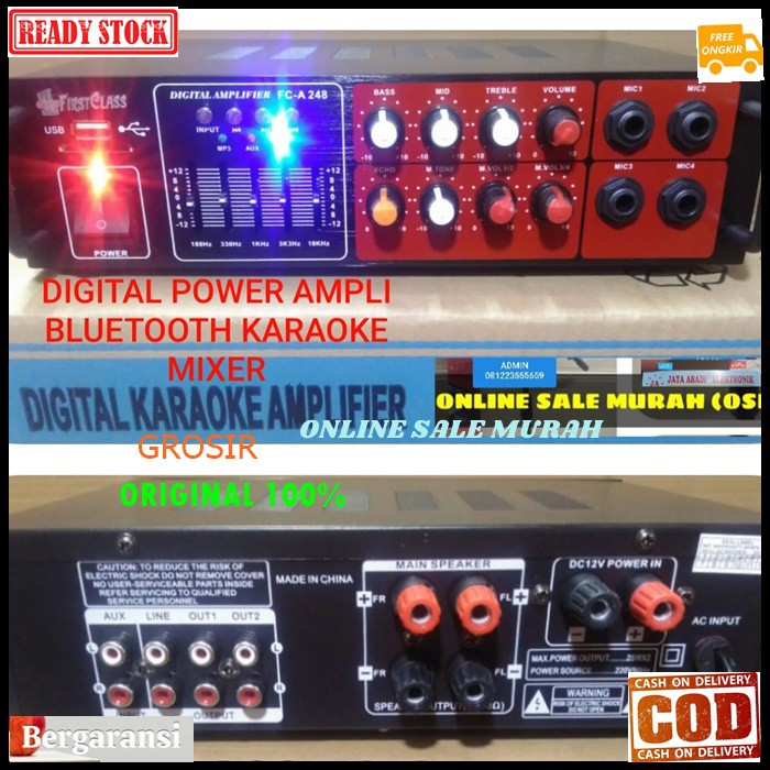 Digital ampli power mixer karaoke amplifier mixing bluetooth bluetoot usb mp3 musik music audio sound system sistem suara vocal vokal ac dc accu aki bluetot player pro aux car mobil  AC DC BISA BUAT DI MOBIL ATAU RUMAHAN  BISA BLUETOOTH KE SEMUA HP DAN GA