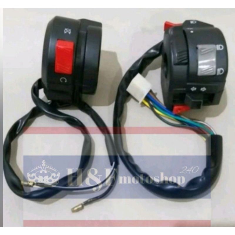 Holder Saklar Set RX King New Kiri Kanan Saklar RX King New RX Lama Kw