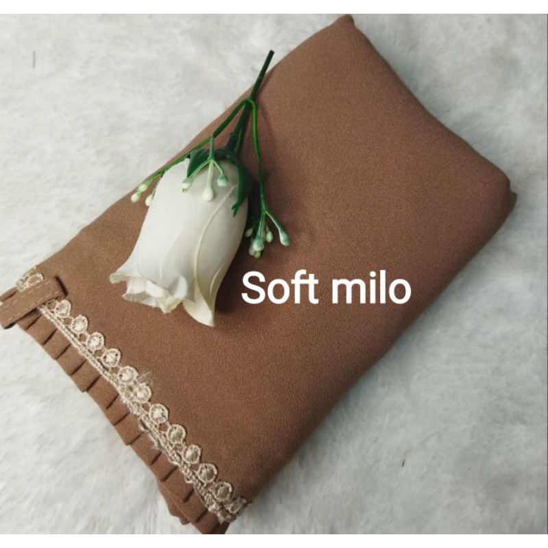 BERGO MARYAM KCB-LIPIT RENDA/AL'FADANI HIJAB-Soft millo
