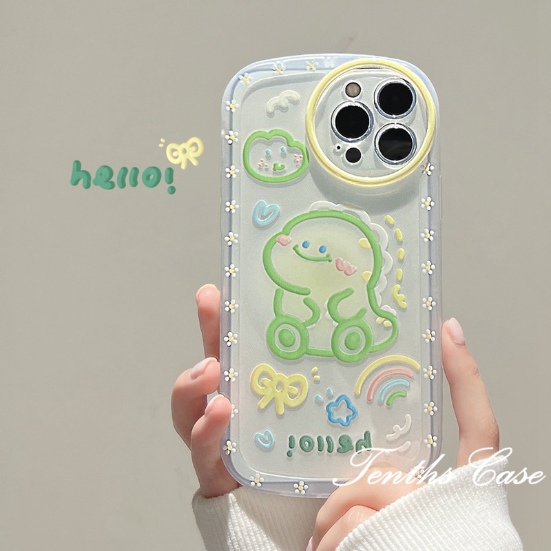 For Redmi Note 12 A1 A1+ 10C 10A 10 9A 9C 9 9T Note 11s 10s 9s 11 10 9 8 ProPoco X3 NFC X3Pro X3 Mi12T 11T 12 Pro 11Lite 10 Poco M3 Cute Dinosaur Phone Case Soft Clear Cover