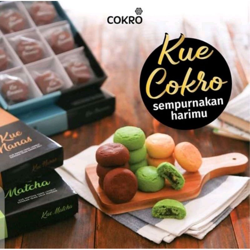 KUE COKRO, AGEN RESMI BLUDER COKRO MADIUN, KUE NANAS, KUE MATCHA, KUE BROWNIS, KUE TARO ISI 9 PCS