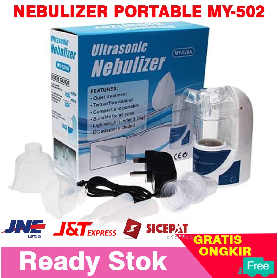 [Gratis Ongkir] Nebulizer Mini Portable Ultrasonic Alat Uap Asma Pernapasan Anak Dewasa