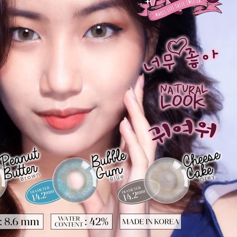 ➦ SOFTLENS SUGAR RUSH BROWN MINUS -0.50 S/D -10.00 / PEANUT BUTTER BROWN ◌