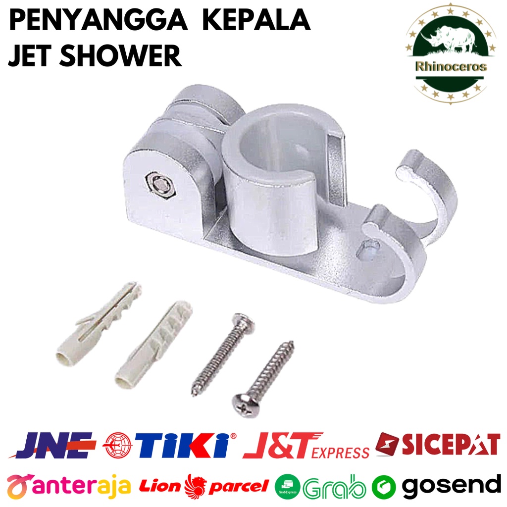 Dudukan Penyangga Shower Bidet Gantungan Kepala Shower Baut