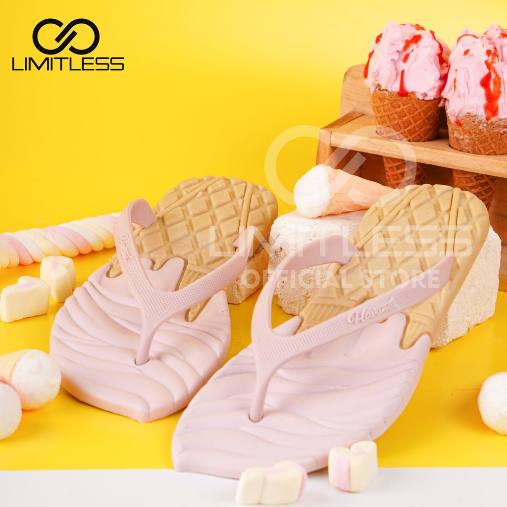 Sandal Jepit Wanita Terbaru Blackpink Ice Cream Sendal Japit Cewek Ice Cream Sandal Jepit Andin