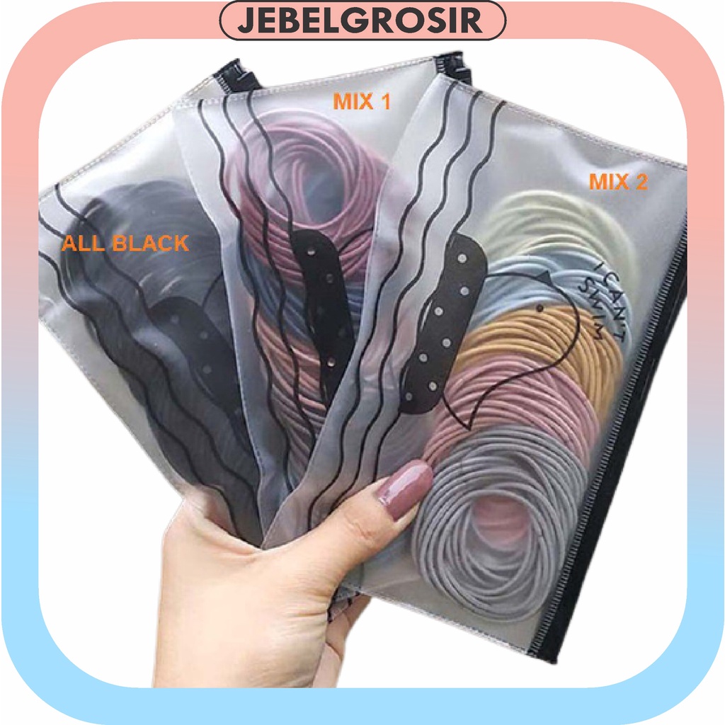 Ikat Rambut Karet Polos Elastis Gaya Korea / Karet Gelang / Kuciran Rambut 47