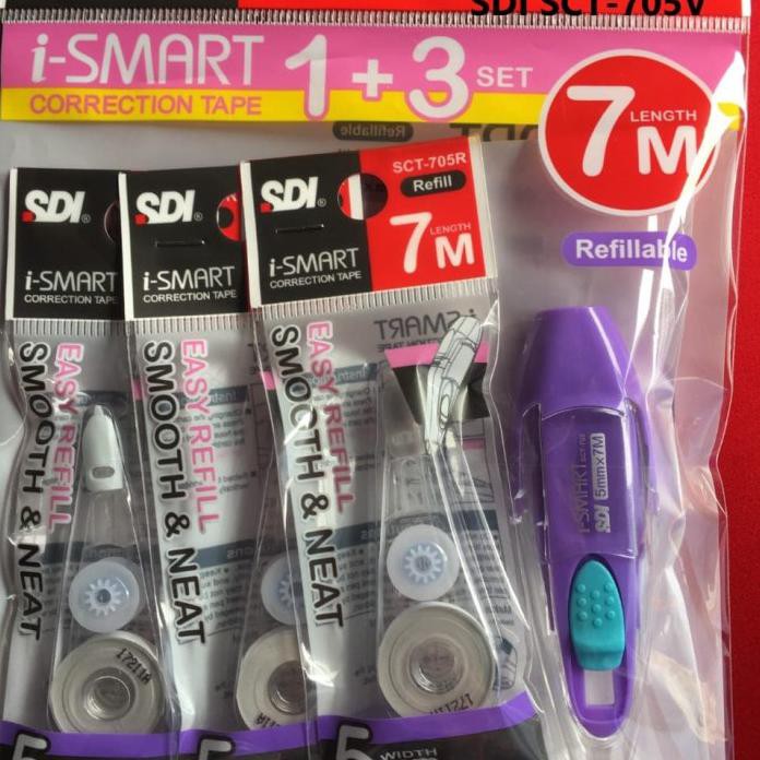 

SDI CORRECTION TAPE I-SMART 1+3 SET / TIPEX KERTAS BERKUALITAS MURAH