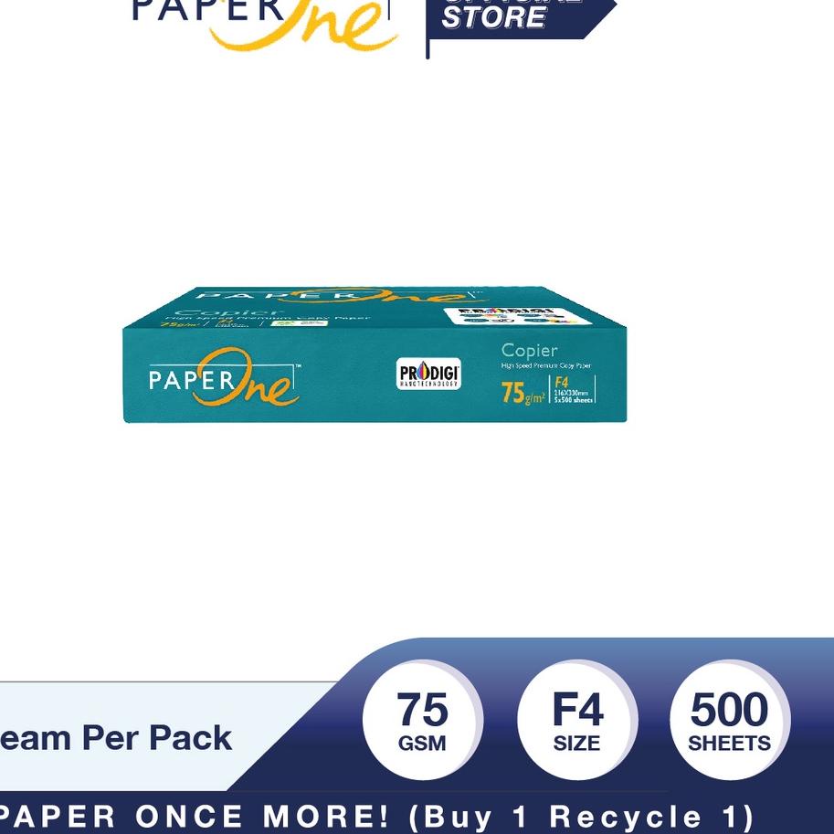 

Kekinian PAPERONE Kertas F4 75gr - 1 Ream 500 lembar Kertas HVS, Kertas Fotocopy ..