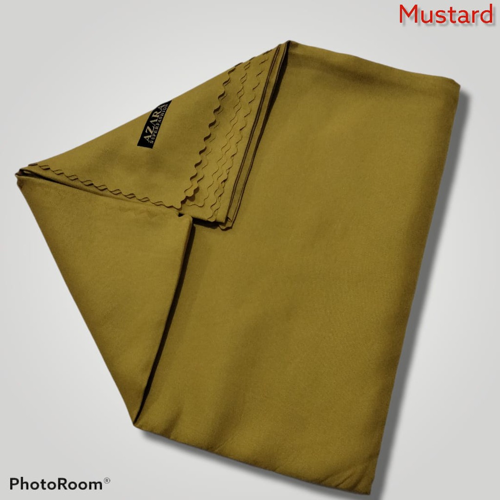 PROMO!!! Hijab Segi Empat Voal Oscara Lasercut/Krudung Voal Azara Termurah-Mustard