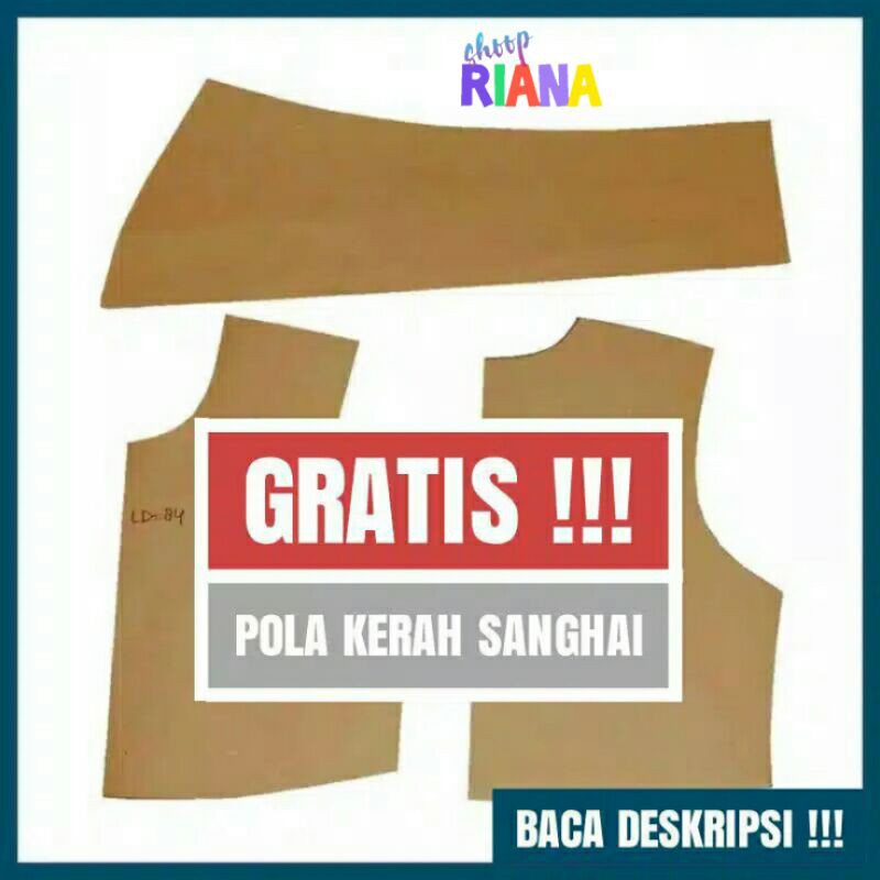 Pola Dasar Atasan Wanita / Pola Baju Wanita / Pola Instan