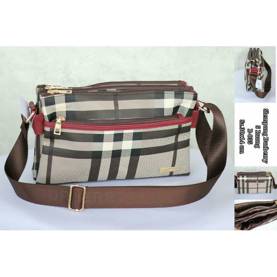 Big Sale Tas Burberry Slempang Murah / Grosir Tas Import Burberry Terbaru / Tas Selempang Wanita