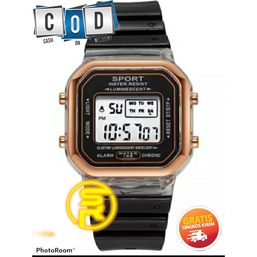 COD - (BLACK ROSEGOLD SPECIAL EDITION) JAM TANGAN DIGITAL PRIA/WANITA CASUAL SIMPLE SPORTY / JAM TANGAN DIGITAL CEWE/COWO / JAM TANGAN DIGITAL WATER RESIST BEST SELLLER 2022