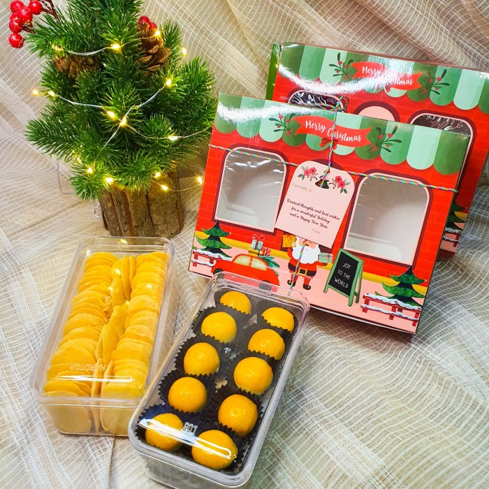 

Hampers Natal Kue Kering Wisman Spesial - 2 Toples - BARU