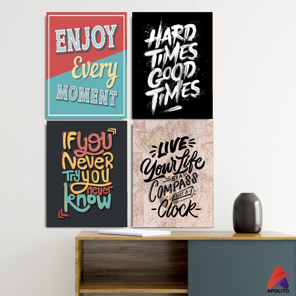 HIASAN DINDING QUOTE MOTIVASI 15X20 WALL DECORE HIASAN DINDING PAJANGAN POSTER KAYU QUOTE MOTIVASI