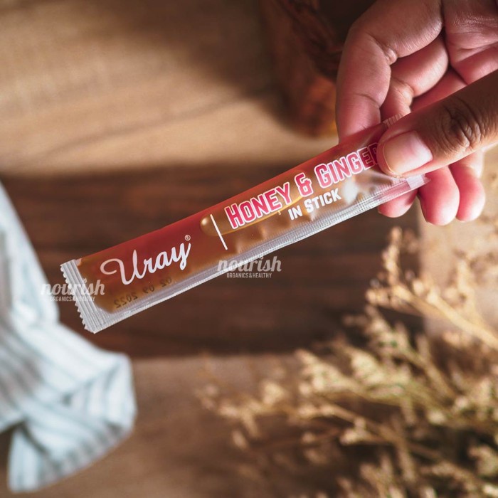 

madu- madu uray & jahe stick sachet 10 stick (raw honey ginger madu hutan) -madu.