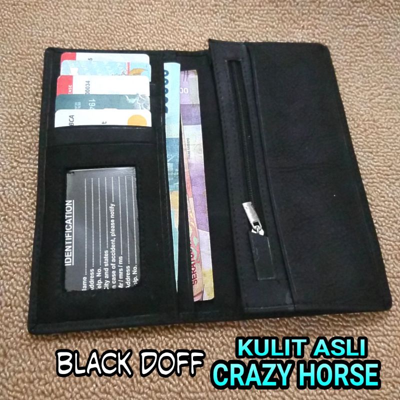 Dompet Pria Wanita Kulit Sapi Asli Premium Original Panjang Lipat Buku