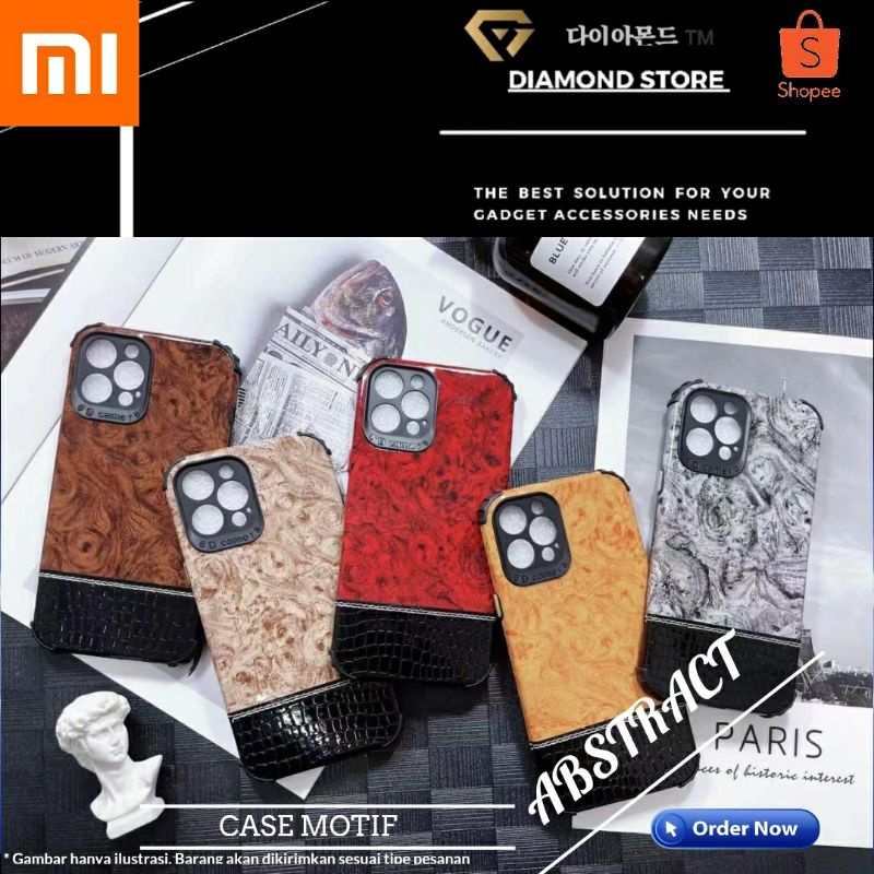 XIAOMI SOFTSHELL CASE MOTIF ABSTRAK REDMI 9A 9C 9T 10 POCO M3