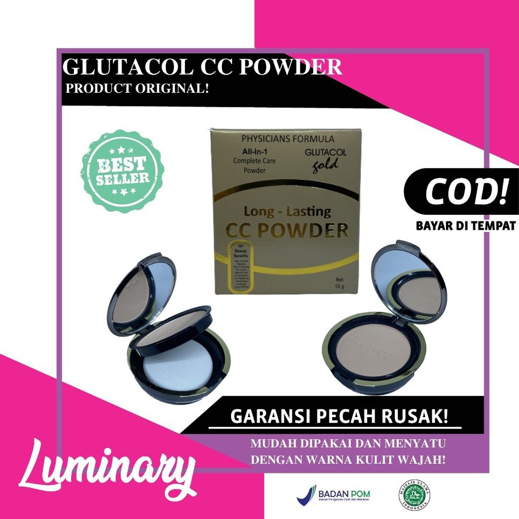 GLUTACOL GOLD LONG - LASTING CC POWDER ORIGINAL BEDAK GLUTACOL B