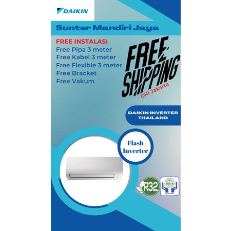 Daikin 1PK FTKQ25UVM14 AC Split Standard Thailand 1 PK