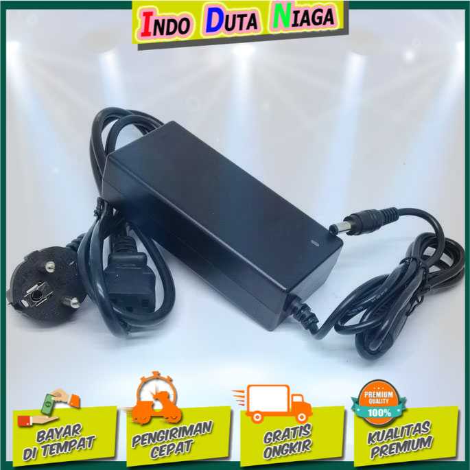 IDN TECH - TiaoChongYi Power Adapter 12V 5A 60W EU Plug untuk LED Strip - XY1205