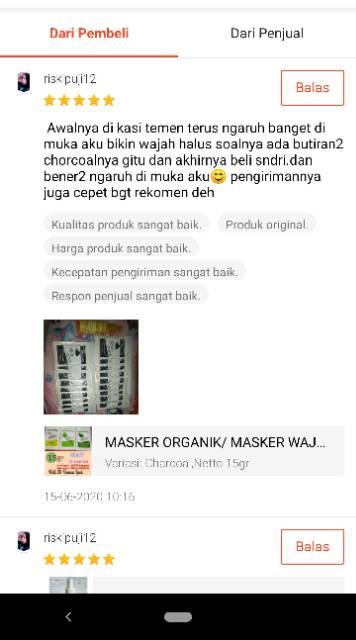 MASKER ORGANIK 15 GRAM‼️MASKER ORGANIC 15gr by MONIK