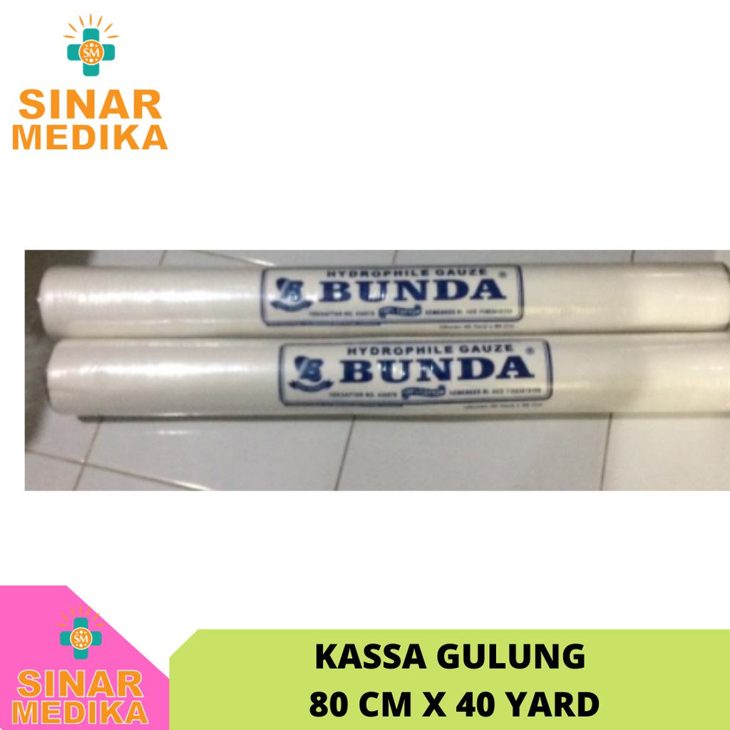 KASSA GULUNG BUNDA . KASSA VERBAN GULUNG 80 CM X 40 YARD