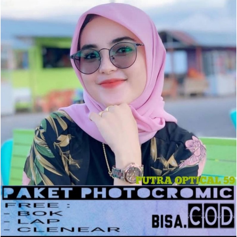 FRAME KACAMATA 1326 LENSA PHOTOCROMIC | ANTIRADIASI |