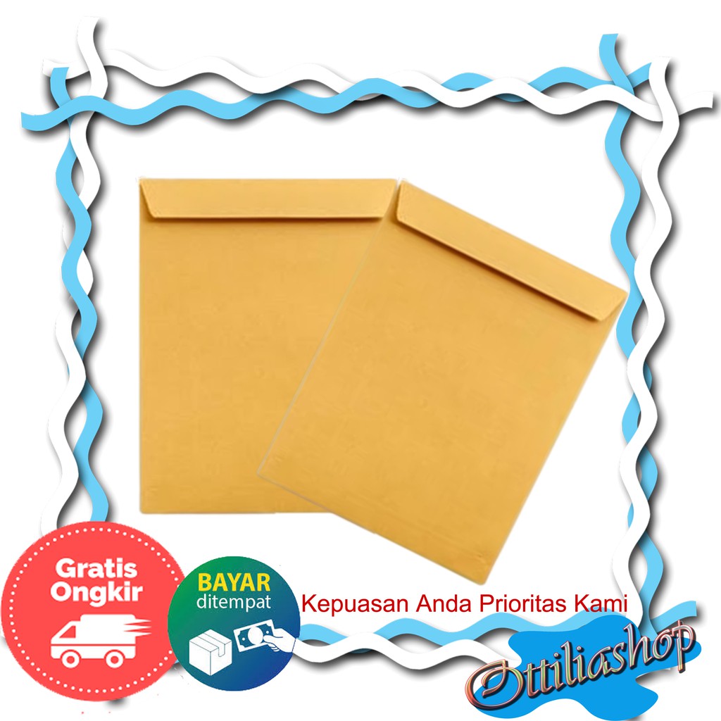 

AMPLOP COKLAT POLOS UKURAN FOLIO AMPLOP SURAT AMPLOP DOKUMEN AIR MAIL ISI 10 PCS