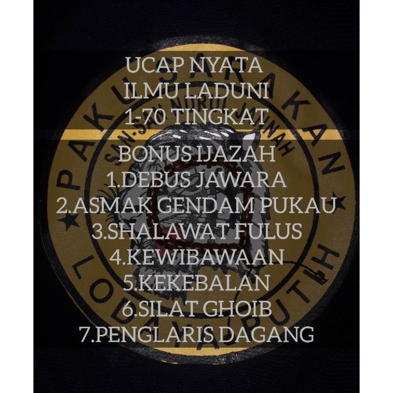 GELANG LADUNI UCAP NYATA 1-70 TINGKAT(MAHAR)