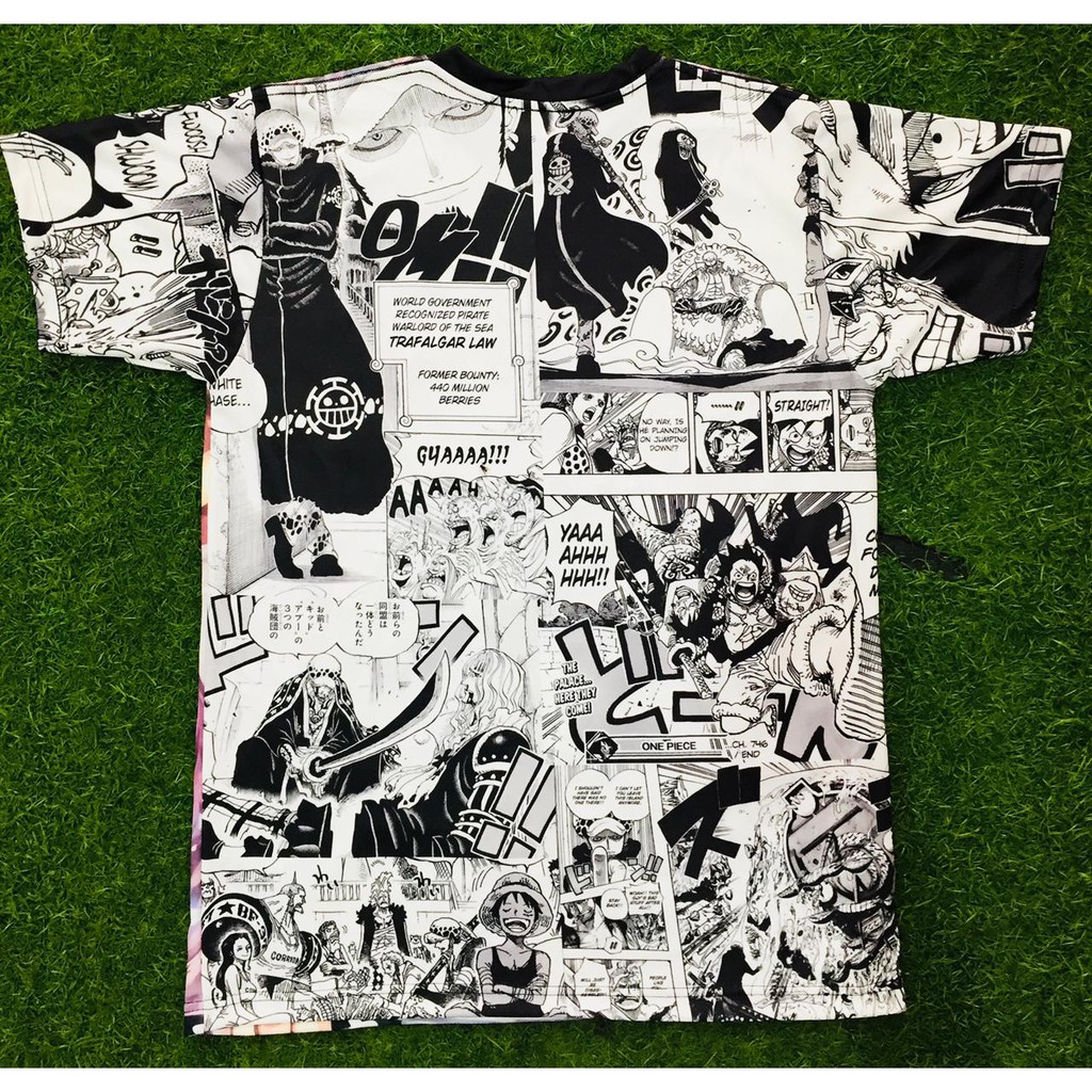 Tshirt Doflaminggo x Trafalgar Law Onepiece Fullprint Anime Manga Premium