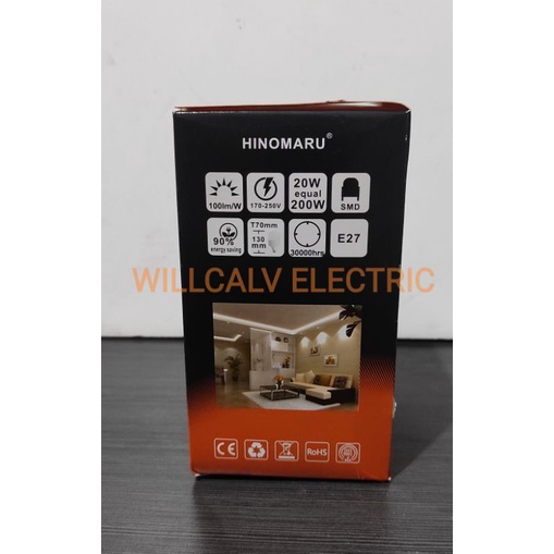 HINOMARU PREMIER 20W 20 WATT / LAMPU LED HINOMARU PREMIER 20W 20 WATT CAHAYA PUTIH