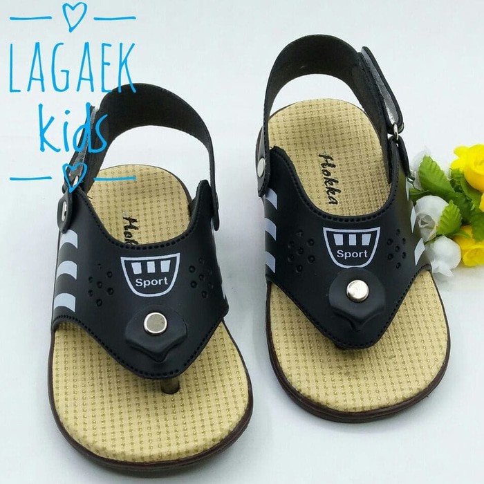 Promo Sepatu Sendal Jepit Anak Adidas 1 2 3 Tahun Hitam/Sendal Anak Karet