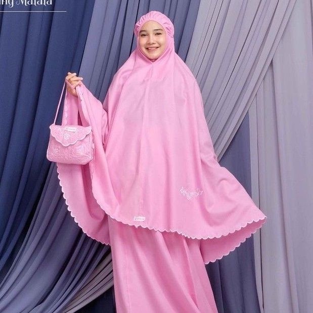 mukena katun model kotak cantik harga grosir bayar di tempat