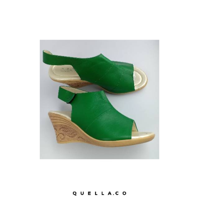 Wedges batik hijau ijo botol